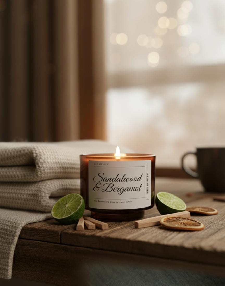 Sandalwood & Bergamot Massage Candle