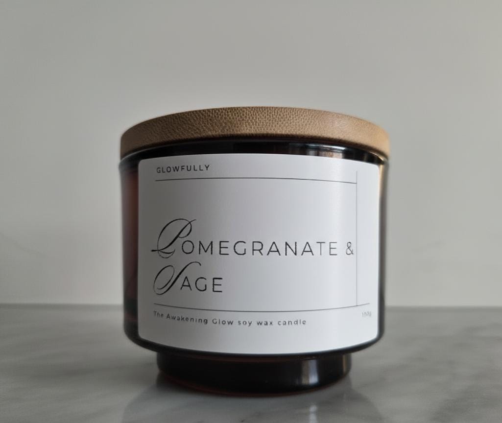 Pomegranate & Sage Soy Candle