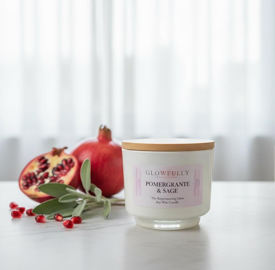 Pomegranate & Sage Soy Candle