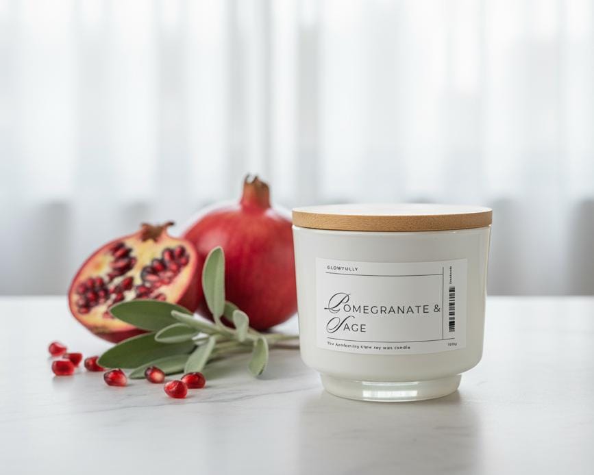 Pomegranate & Sage Soy Candle