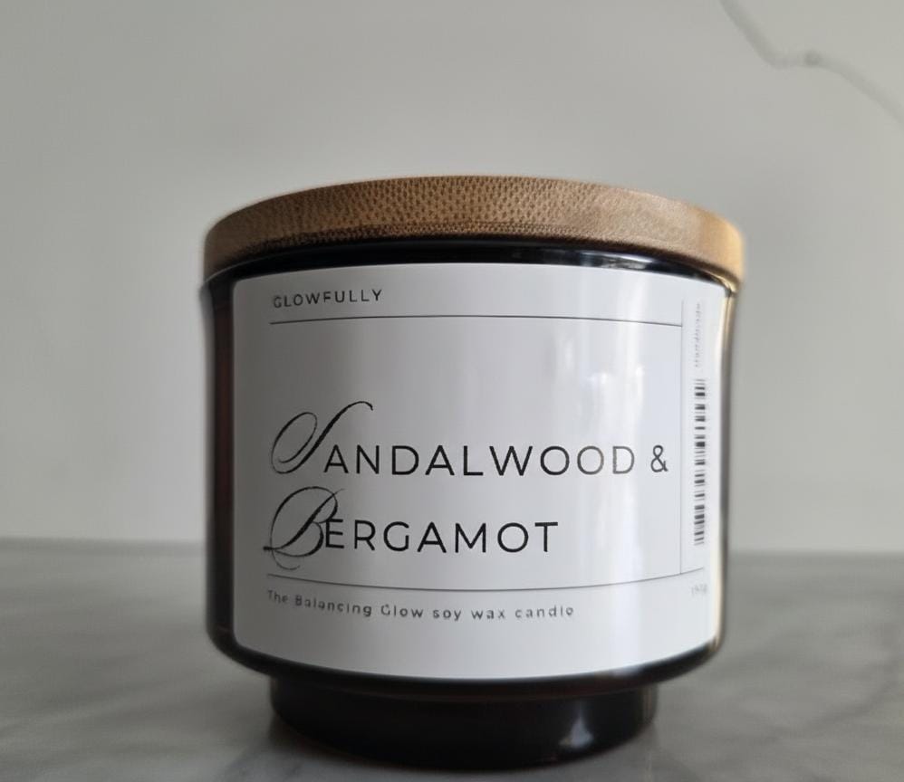 Sandalwood & Bergamot Soy Candle