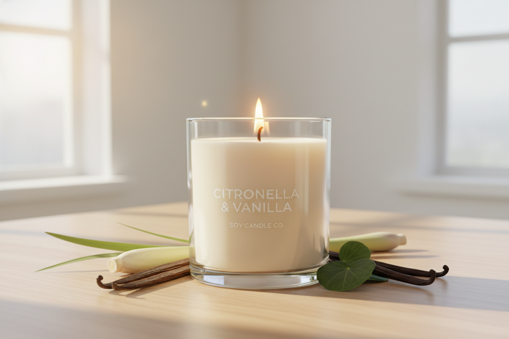 Citronella & Vanilla Soy Candle