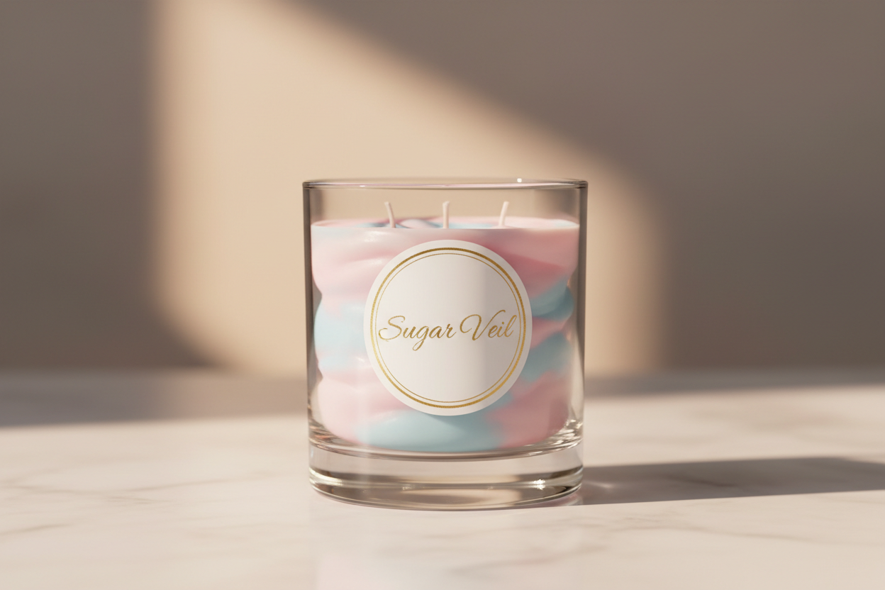 sugar veil (candy floss) soy candle